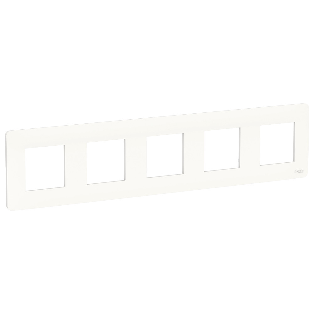 Рамка UNICA STUDIO пятипостовая белый Schneider Electric NU201018