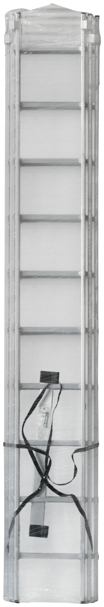 Лестница трехсекционная алюминиевая, 3x10 ступеней, H=285/481/674 см, вес 12.19 кг FIT РОС 65435