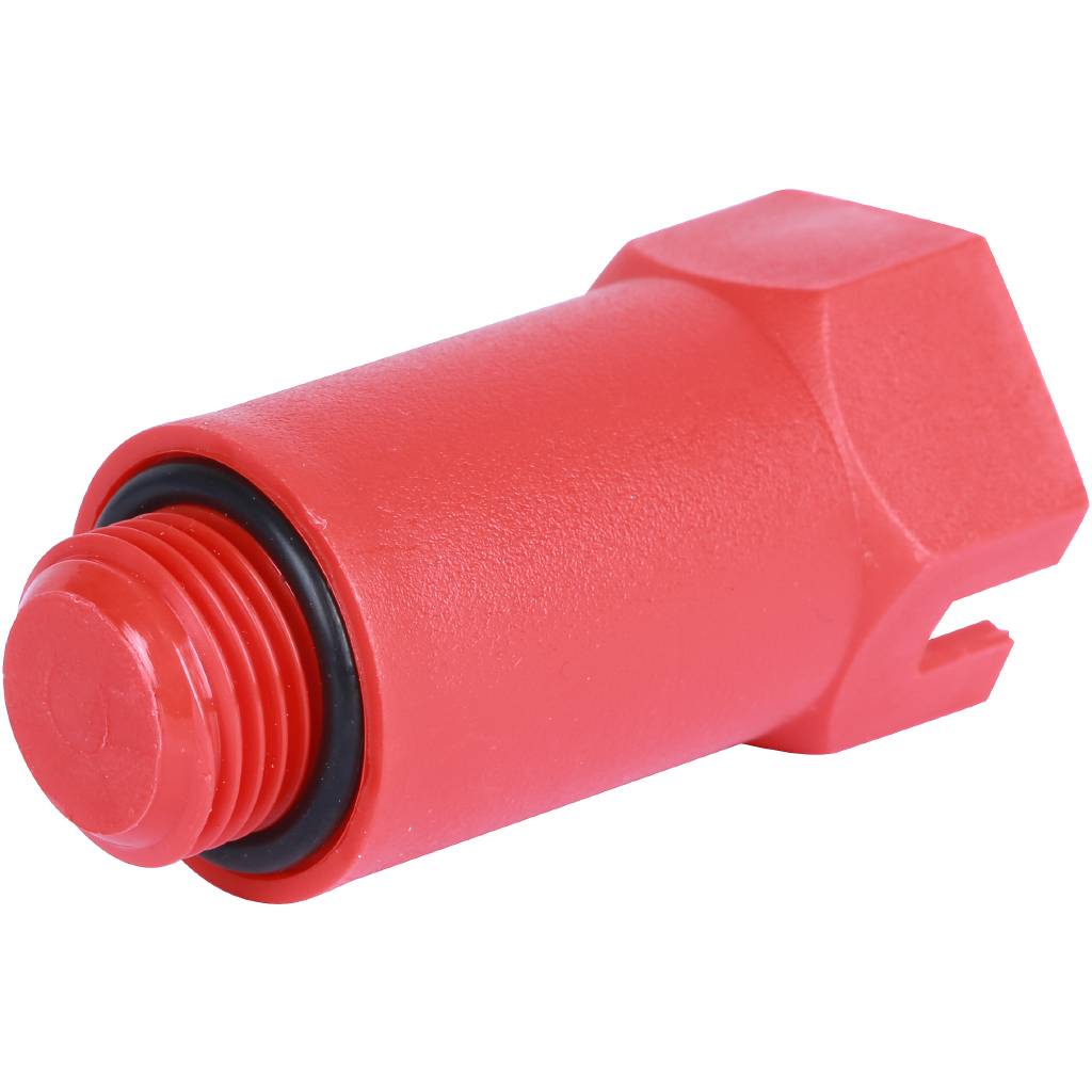 Пробка напорная Н 1/2' удлиненная пластиковая красная STOUT SFA-0035-200012 RG008UIT0F2EMB