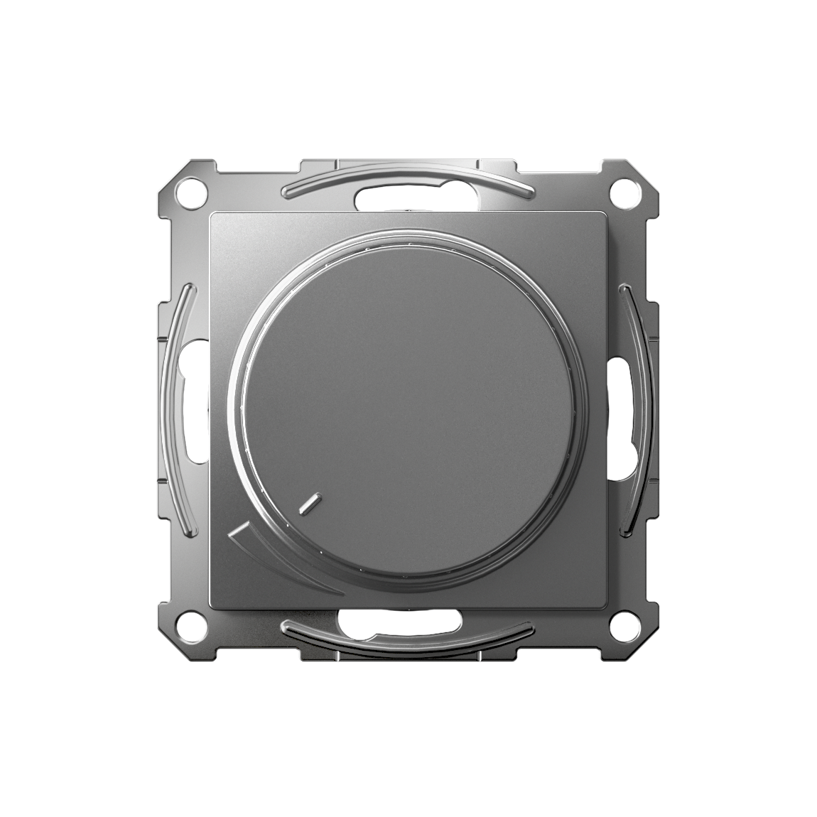 ATLASDESIGN СВЕТОРЕГУЛЯТОР (диммер) повор-нажим, LED, RC, 400Вт, мех., СТАЛЬ Systeme Electric ATN000923