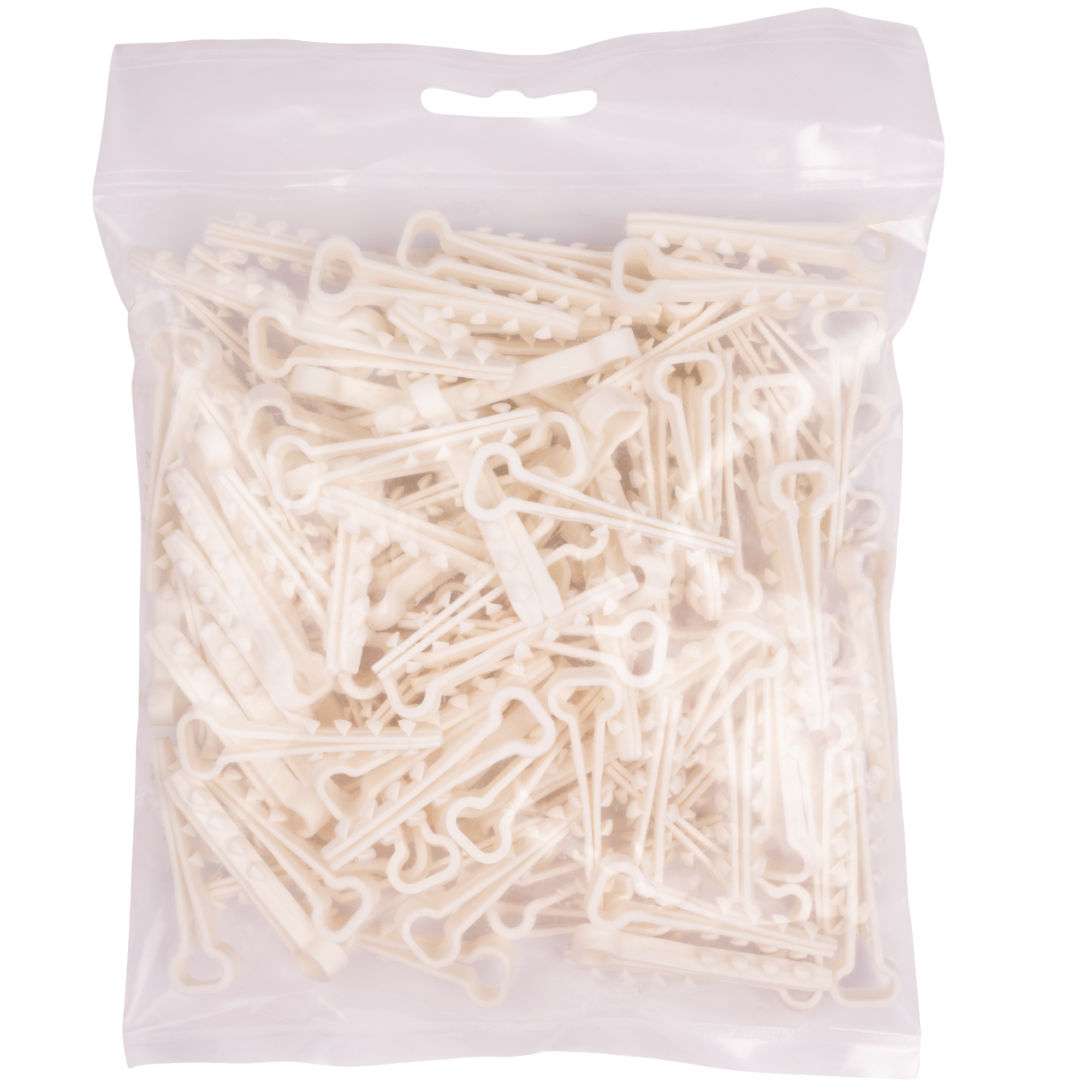 Дюбель-хомут для плоского кабеля белый PCD-F 05x08-45-100WH PA6.6 Jazzway (100 шт/уп) Jazzway JazzWay 5054905