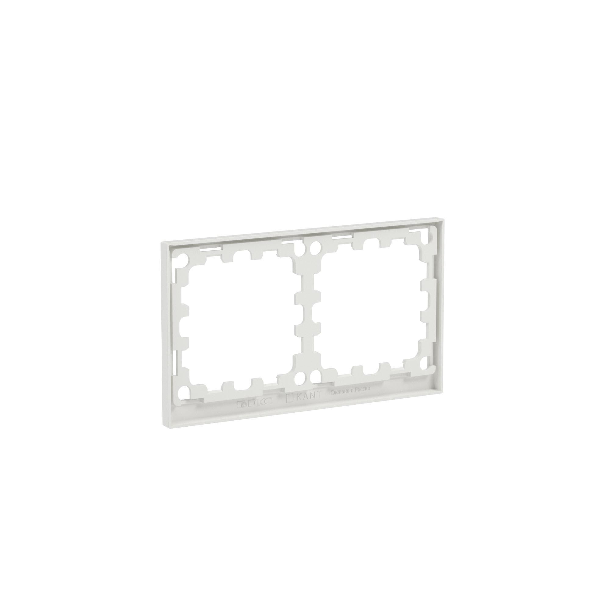 Рамка 2 поста IP44, KANT, белый песок DKC 7010944