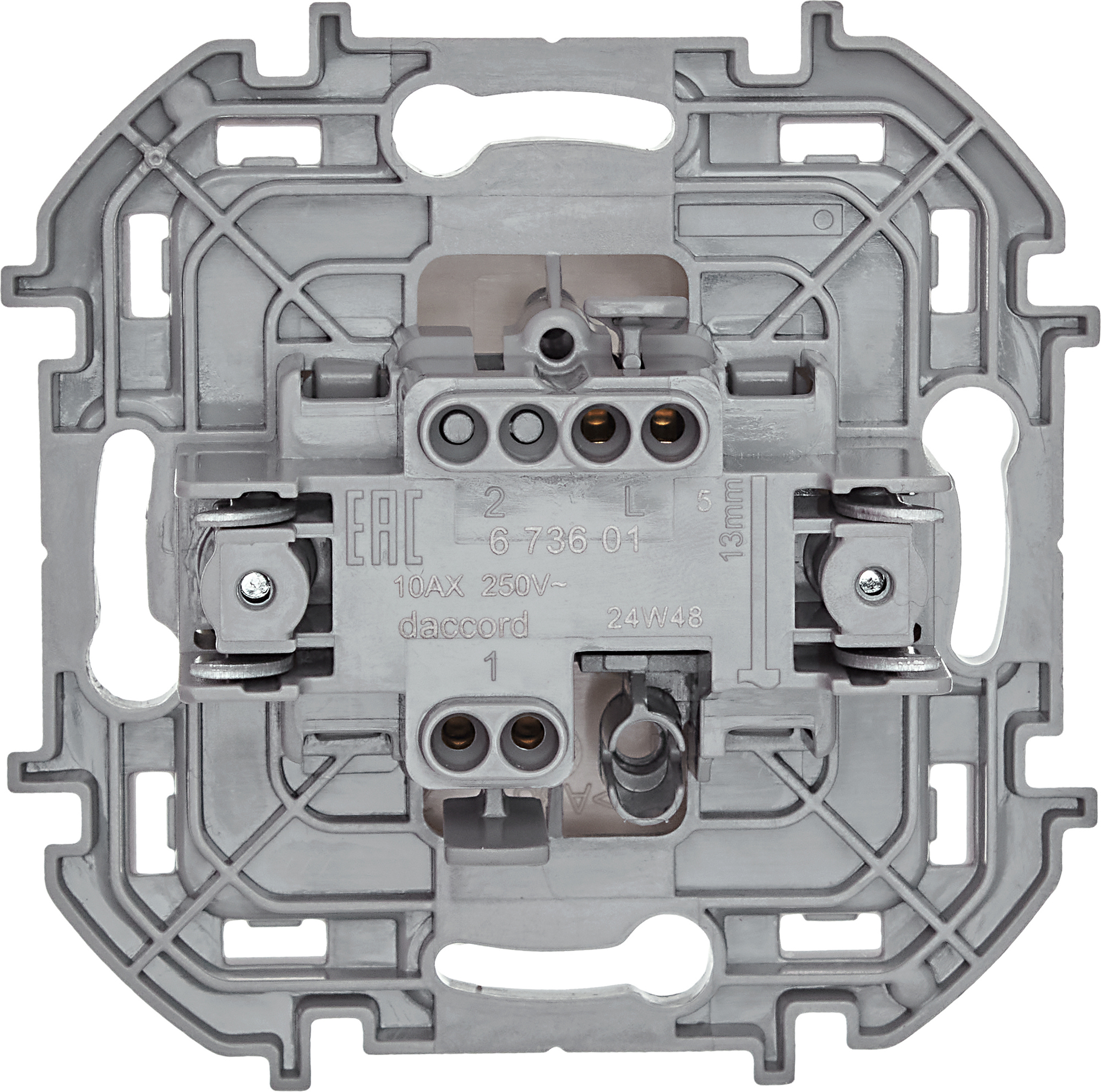 Выключатель одноклавишный INSPIRIA 10 AX 250 В~ слоновая кость Legrand 673601