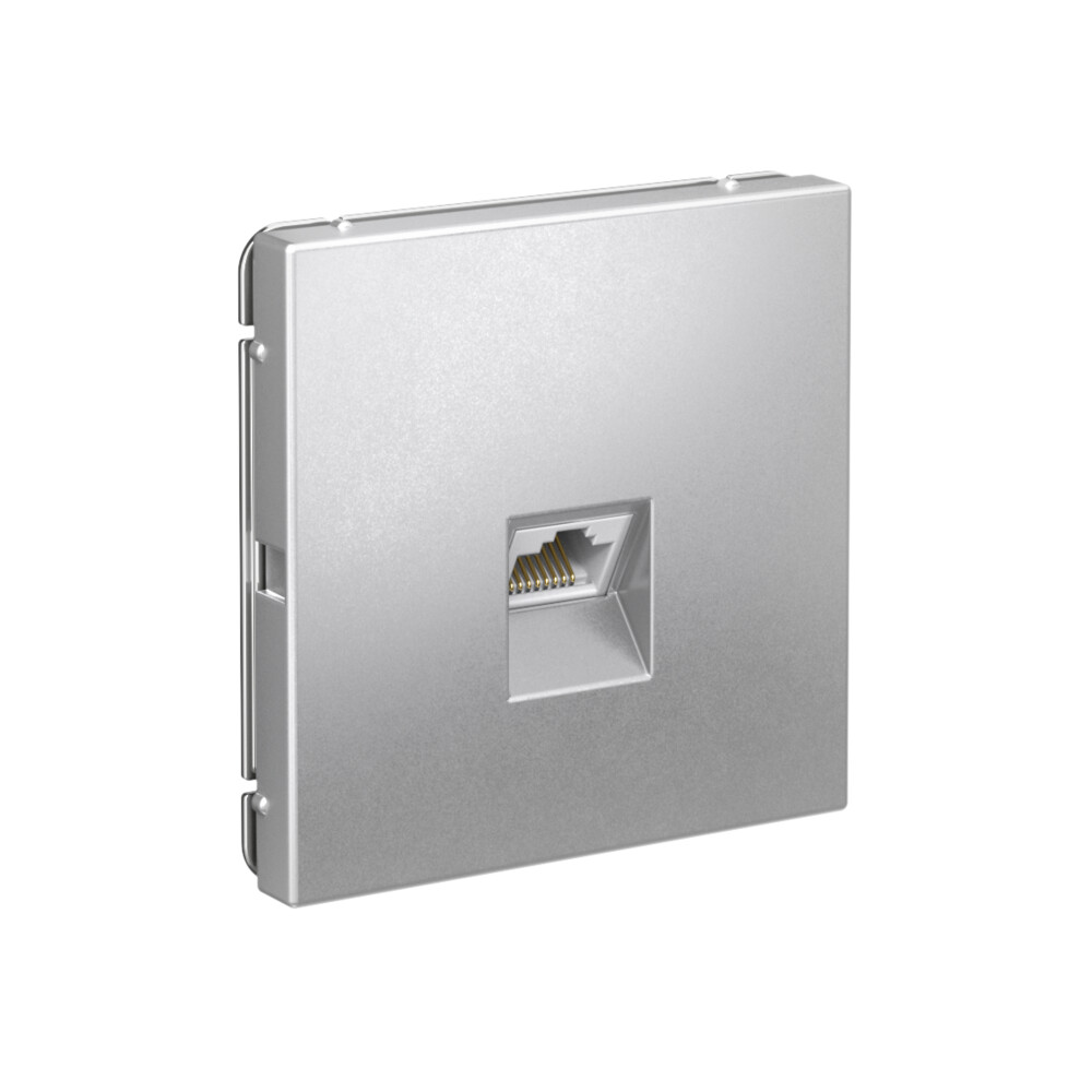 ARTGALLERY РОЗЕТКА компьютерная RJ45, кат. 5е, механизм, АЛЮМИНИЙ Systeme Electric GAL000383