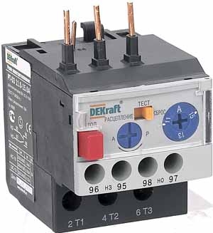 Реле электротепловое для контакторов РТ-03 09-18A 11.0-15.0А Dekraft 23116DEK