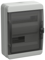 TEKFOR Корпус пластиковый навесной КМПн-24 IP65 черная прозрачная дверь IEK TF5-KP72-N-24-65-K03-K02