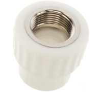 Муфта комбинированная 20 х 1/2' ВР полипропиленовая PPR белая Valfex 10129020