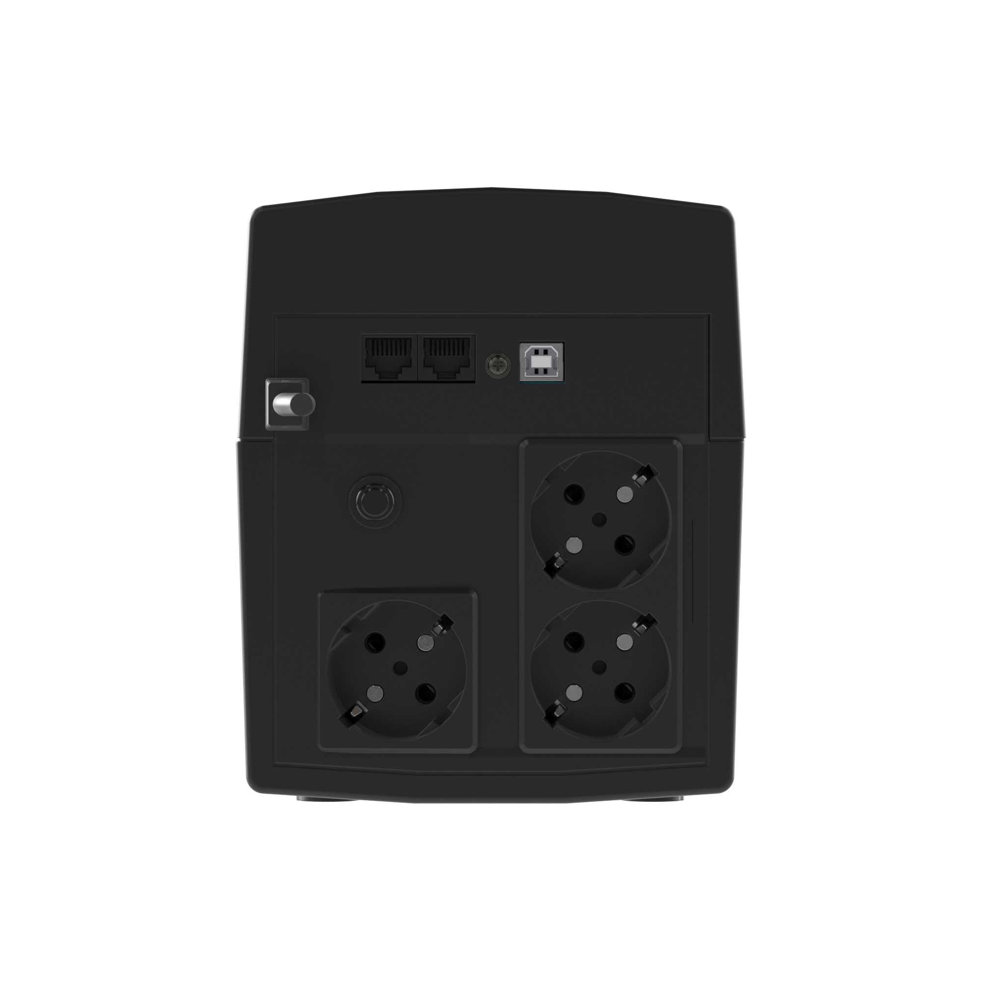 Источник бесперебойного питания line-interactive, Info LCD 1500 ВА/900 Вт, 1/1, 3xSchuko, USB + RJ45, LCD, 2x8Aч DKC INFOLCD1500S