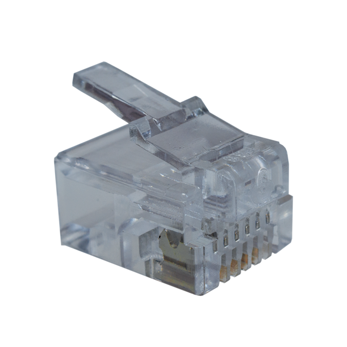 Коннекторы 6P6C (Телефонные разъемы) (RJ-11) Уп. 100шт. SUPRLAN 10-0228