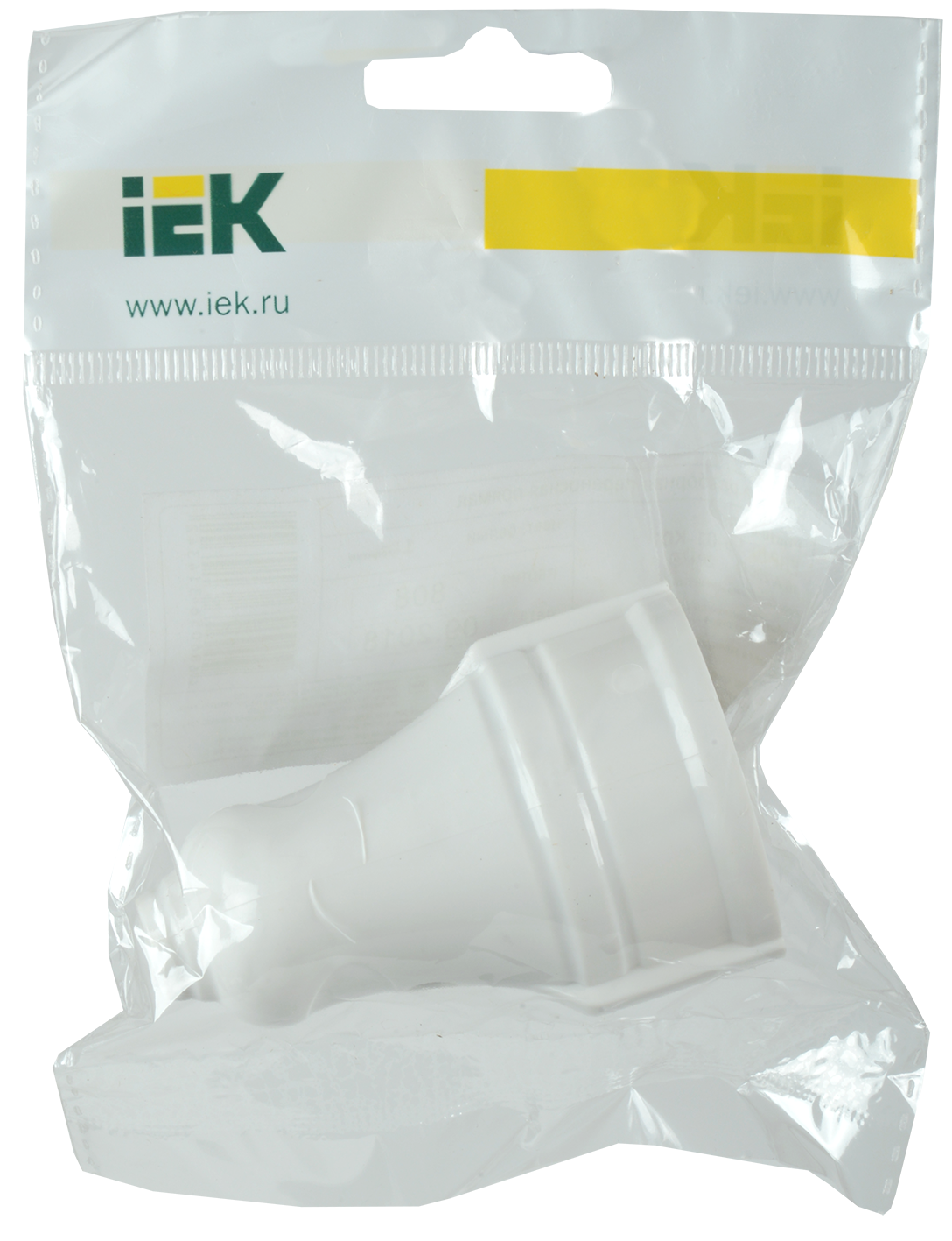 Гнездо штепсельное с заземлением белое 16А IEK ERP10-16-01-K01
