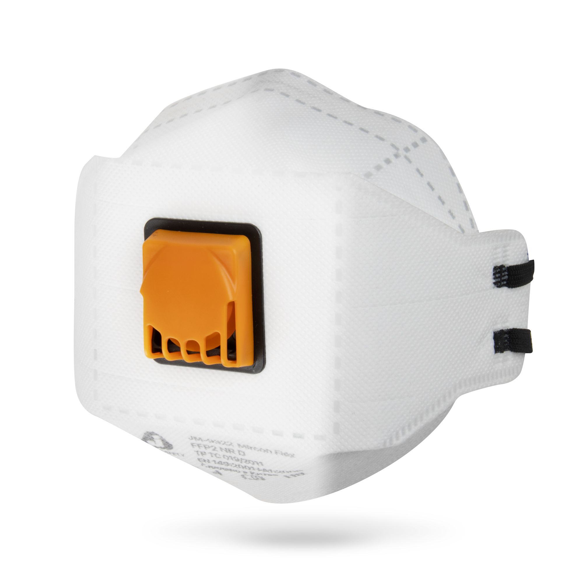 Одноразовый респиратор с клапаном JM-9322 Micron Flex трехпанельный, FFP2 NR D Jeta Safety