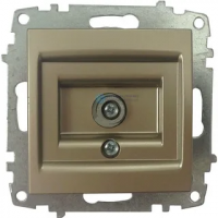 Cosmo Розетка оконечная TV с экранированием титаниум ABB 619-011400-273