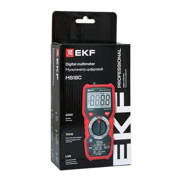 Мультиметр цифровой MS18C EKF Professional In-180701-pm18C