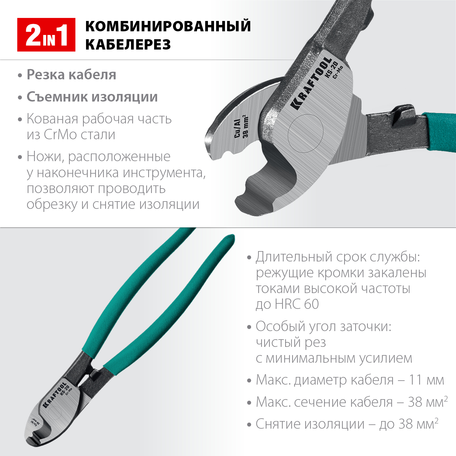 Кабелерез KS-20 KRAFTOOL 23333-20