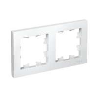 Рамка двухпостовая ATLASDESIGN универсальная белый Systeme Electric ATN000102