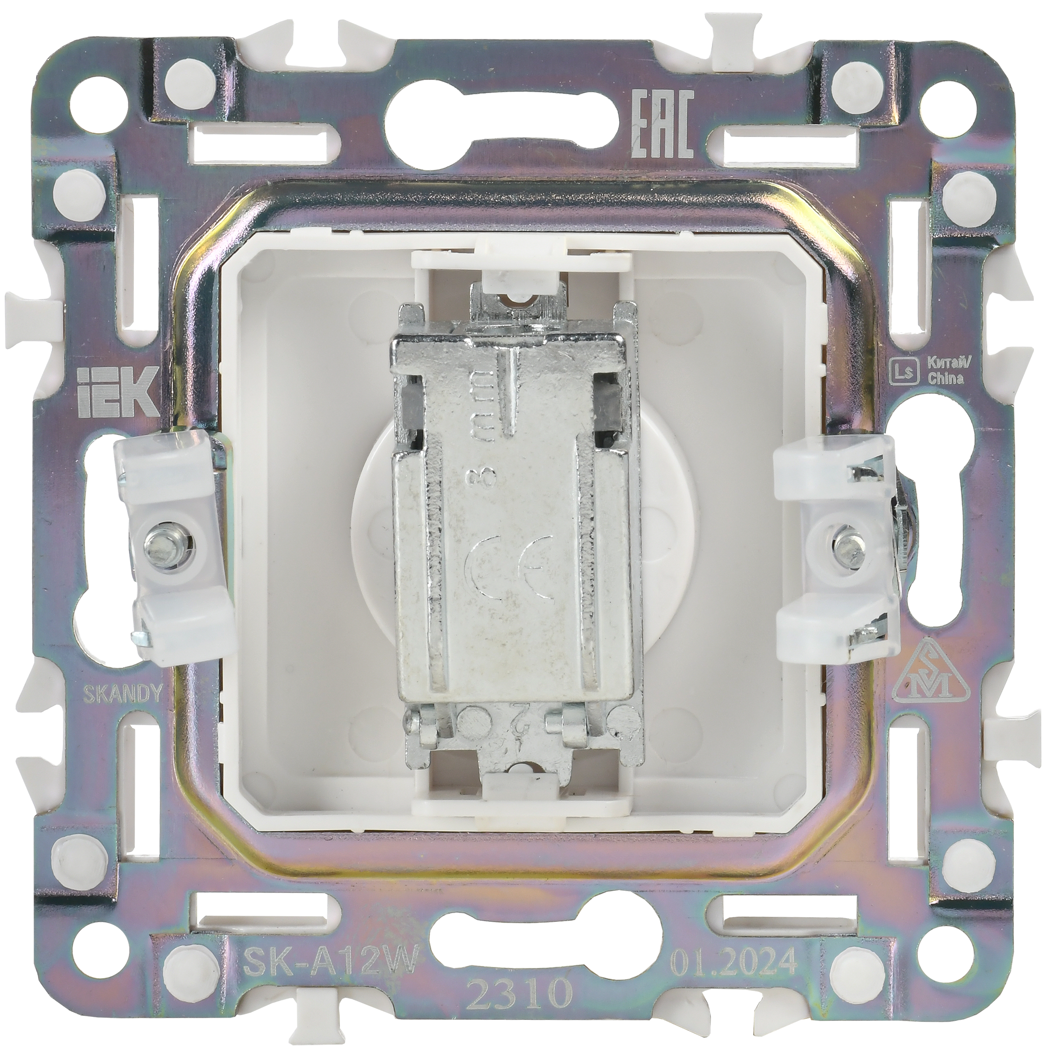 SKANDY Розетка TV оконечная SK-A12W арктический белый IEK SK-A10-O-K01