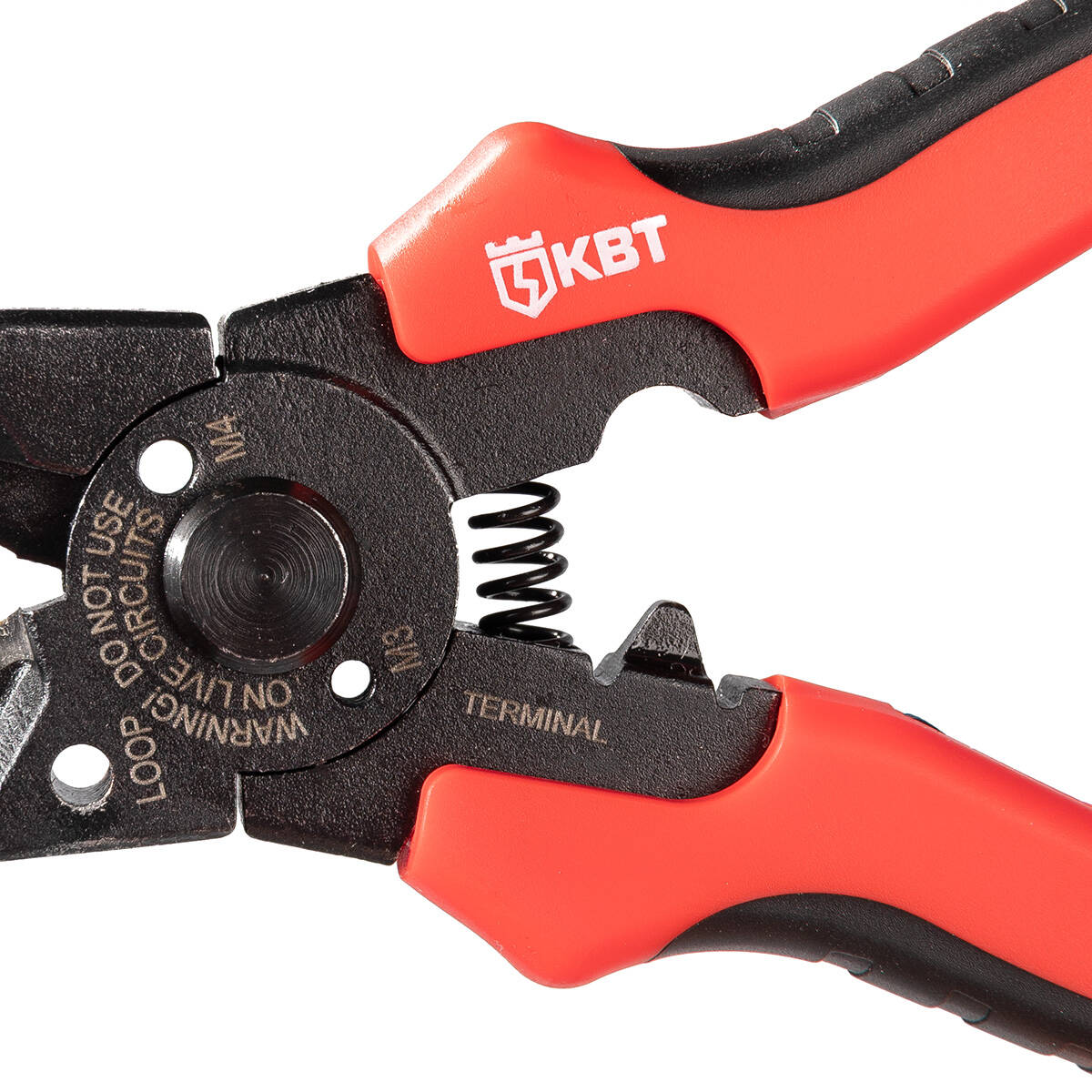 Мультитул-длинногубцы 205 мм серия ПРОФИ с функцией опрессовки, снятия изоляции и резки КВТ 101596