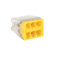 Клемма СМК 2273-246 (с пастой) 6 отверстий 0.5-2.5мм2 (4шт.) PROxima EKF plc-smk-2273-246r