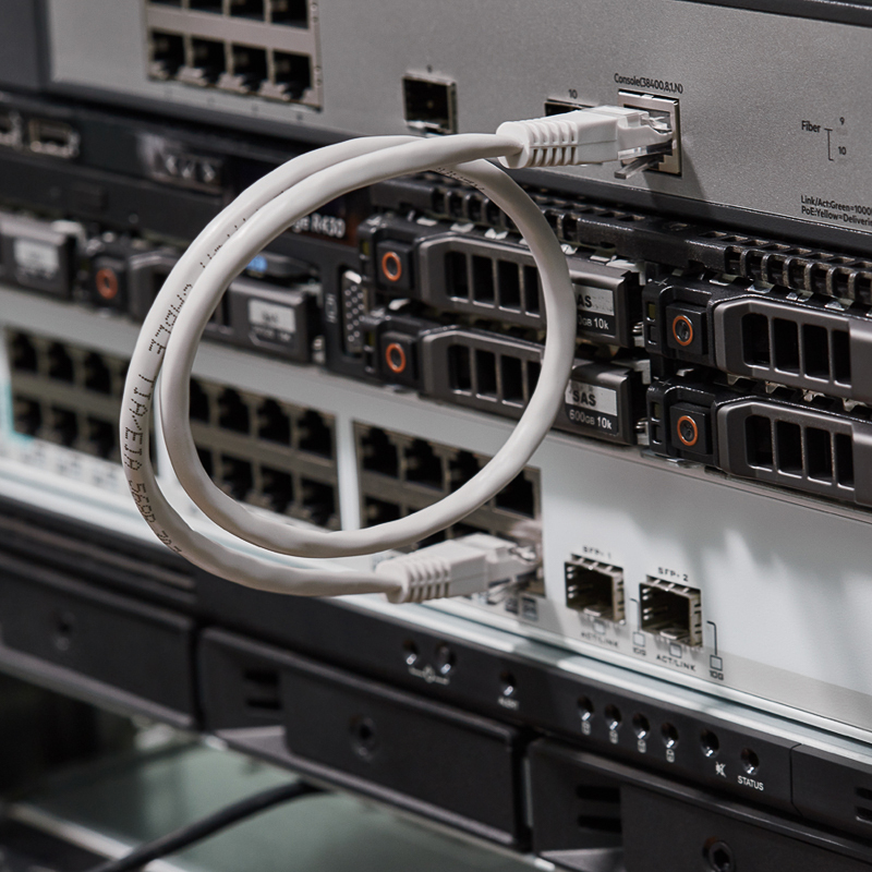 Патч-корд U/UTP CAT5e PVC серый 0.5 м REXANT 18-1001