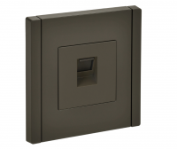 FORTE&PIANO Розетка компьютерная RJ45 кат.5E FP332 серый IEK FP-K10-1-K03