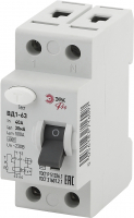УЗО ВД1-63 Электромеханическое 1P+N 40А 30mA NO-902-25 Pro ЭРА Б0031874