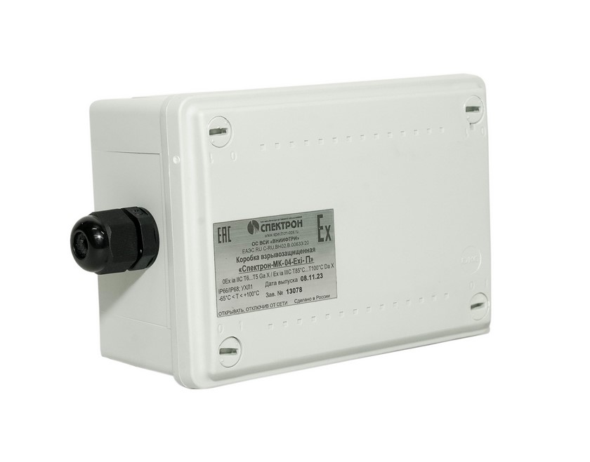 Коробка МК-04-Exi-П проходная коммутационная      взрывозащищенная Спектрон МК-04-Ехi-П 00000004956