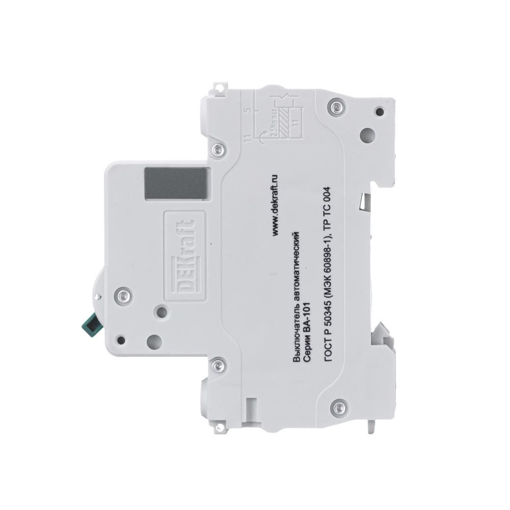 Выключатель автоматический однополюсный 50А С ВА-101 4.5кА Dekraft 11059DEK