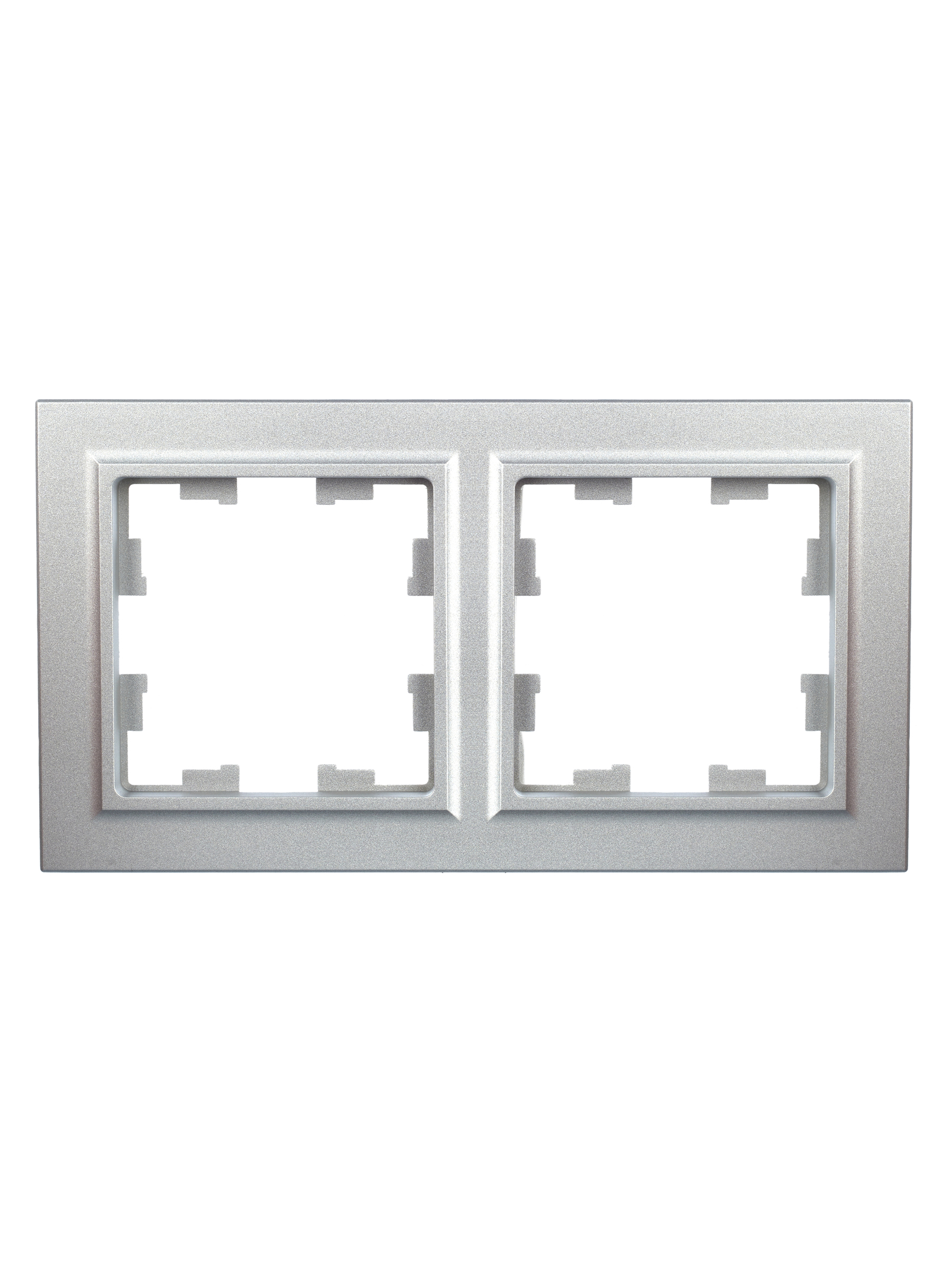 BRITE Рамка 2 поста РУ-2-БрА алюминий IEK BR-M22-K47
