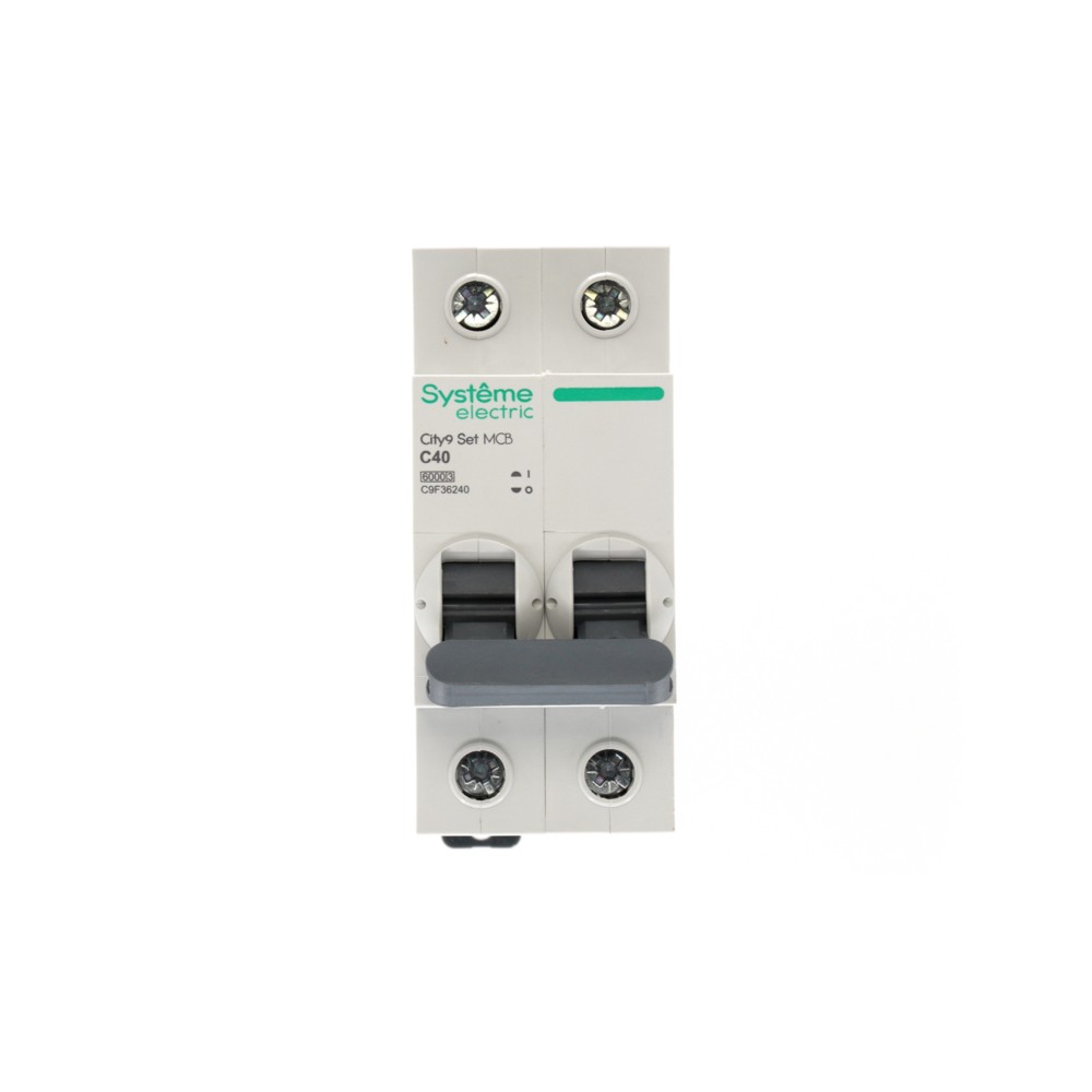 Выключатель автоматический двухполюсный (АВ) С 40А 2P 6kA 230В City9 Set Systeme Electric C9F36240