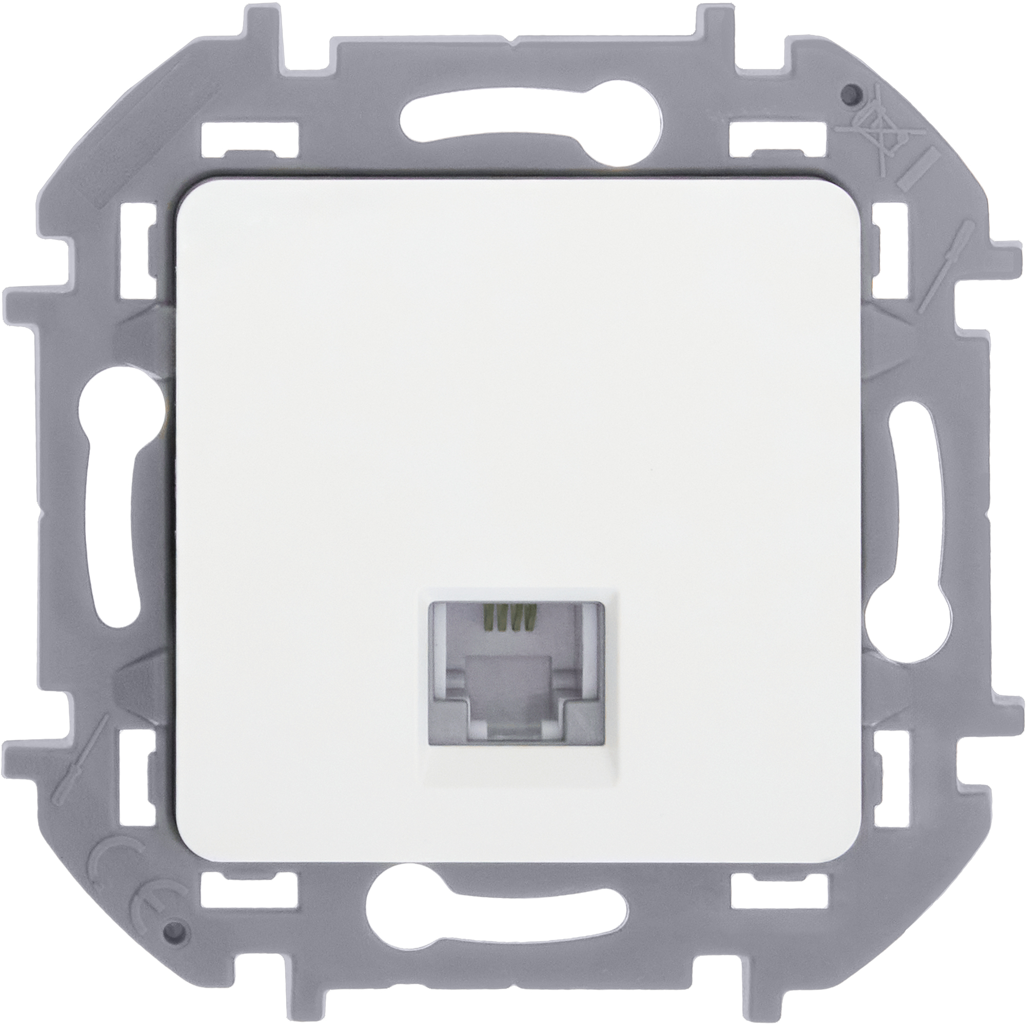 Розетка телефонная RJ11 белый INSPIRIA IEK 673820