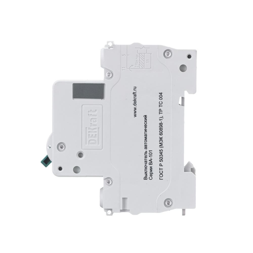 Выключатель автоматический однополюсный 6А С ВА-101 4.5кА Dekraft 11052DEK