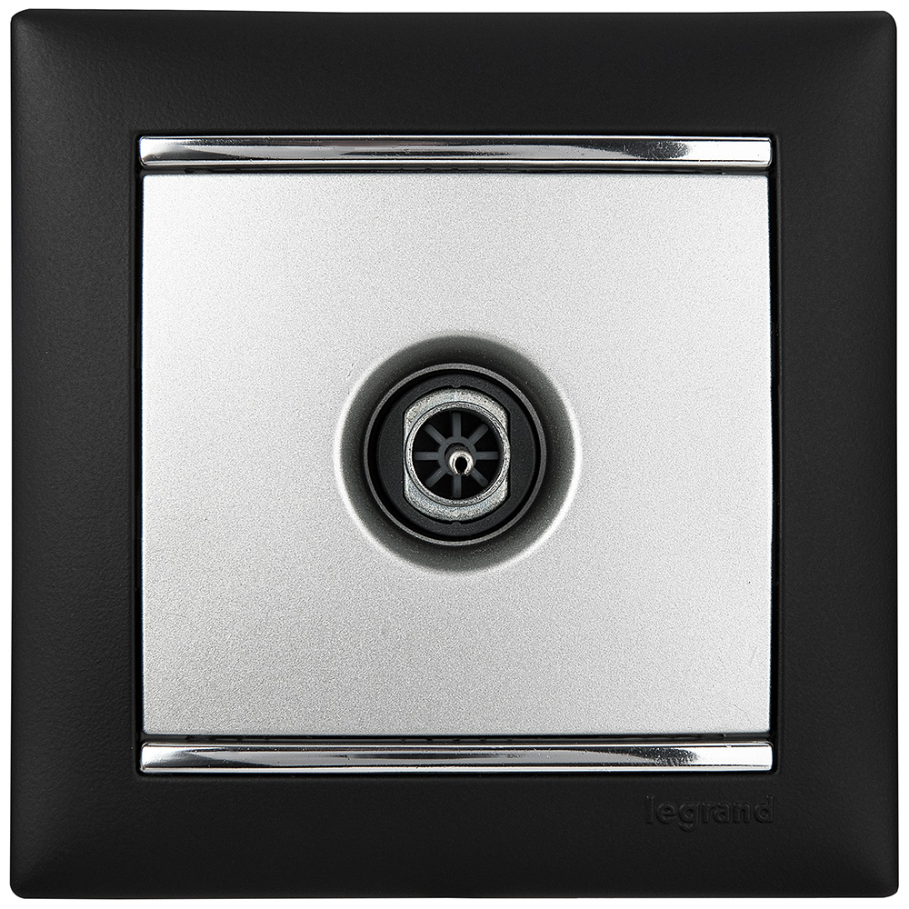VALENA Рамка 1 пост ноктюрн/серебро Legrand/Daccord 770391
