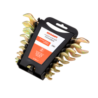 Набор ключей рожковых (6х7-20х22 мм), (упак - 8 шт.), желтый цинк REXANT 12-5844-2