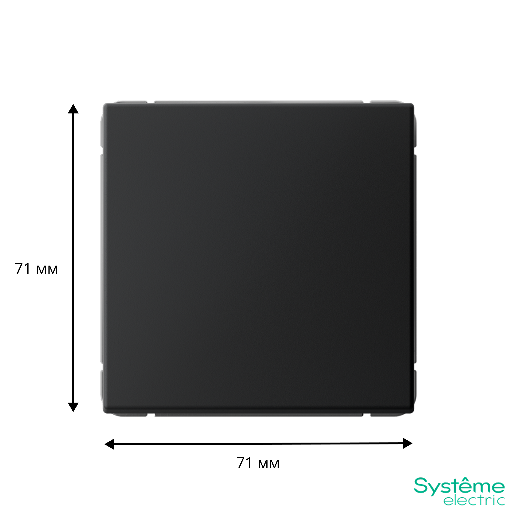 ARTGALLERY 1-клавишный ВЫКЛЮЧАТЕЛЬ КНОПОЧНЫЙ, механизм, быстрозажимные клеммы, КАРБОН Systeme Electric GAL001015S