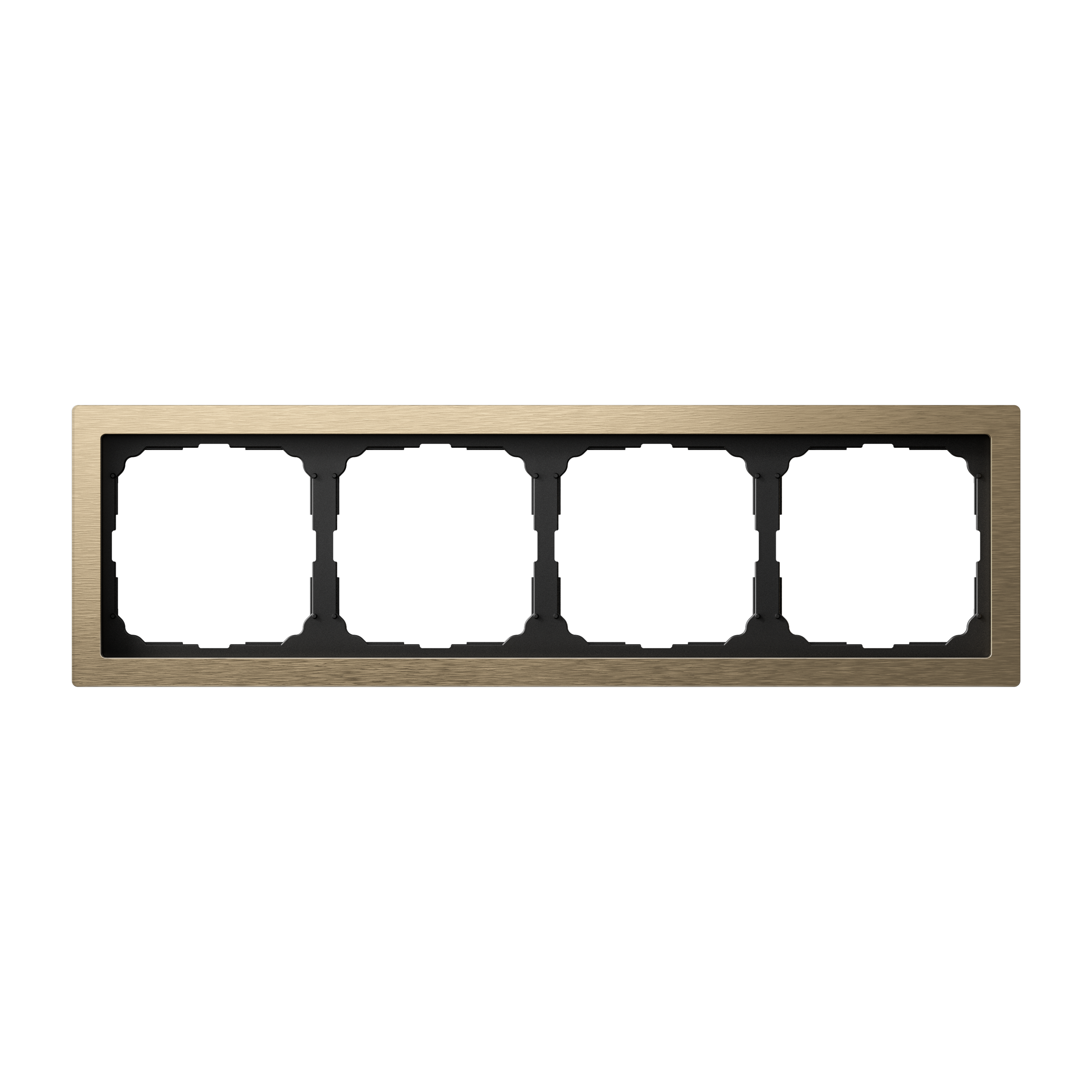 ARTGALLERY PURE 4-постовая РАМКА, МЕТАЛЛ ЛАТУНЬ Systeme Electric GAL312204