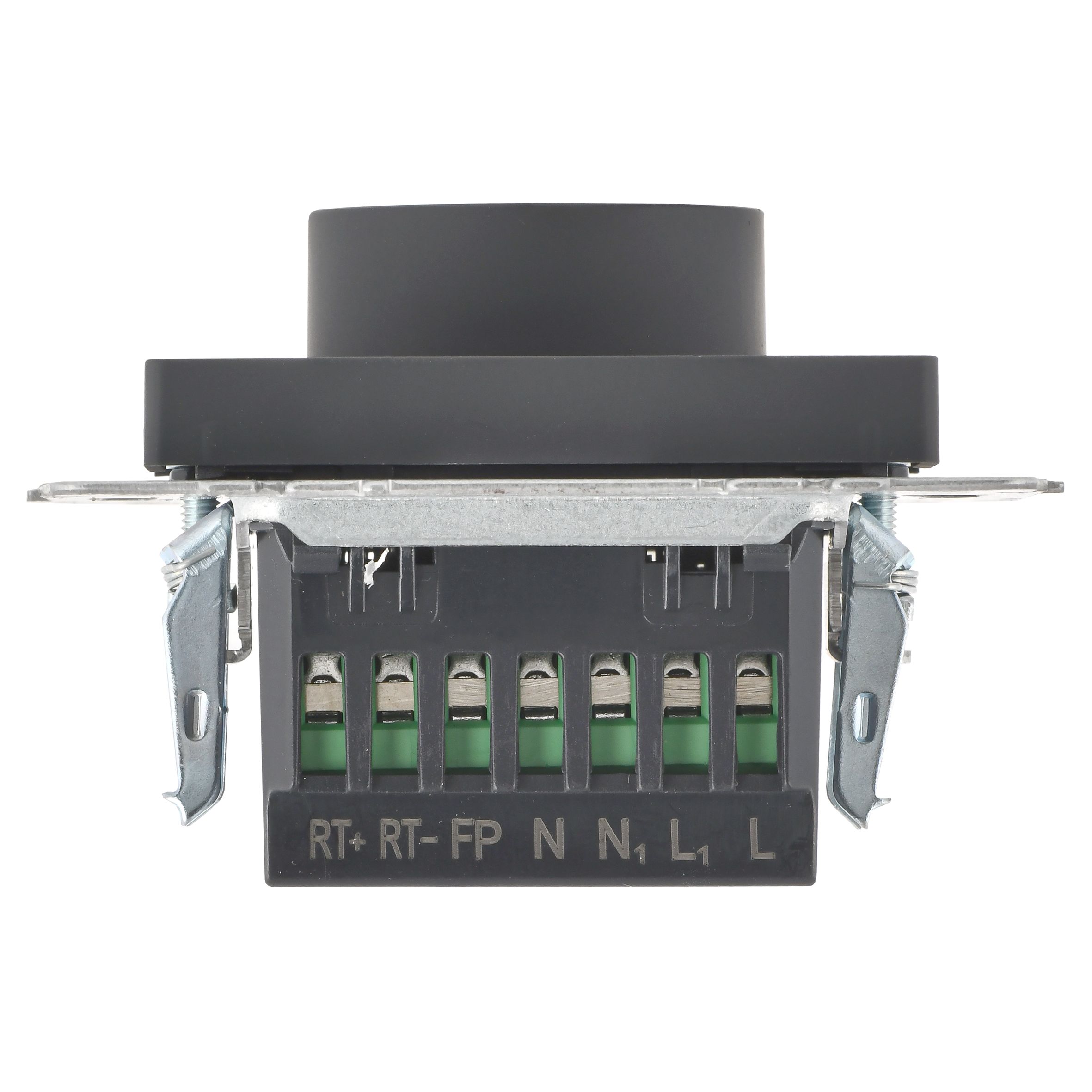 BRITE Термостат электронный с индикацией ТС10-1-БрГ графит IEK BR-RT11-K53