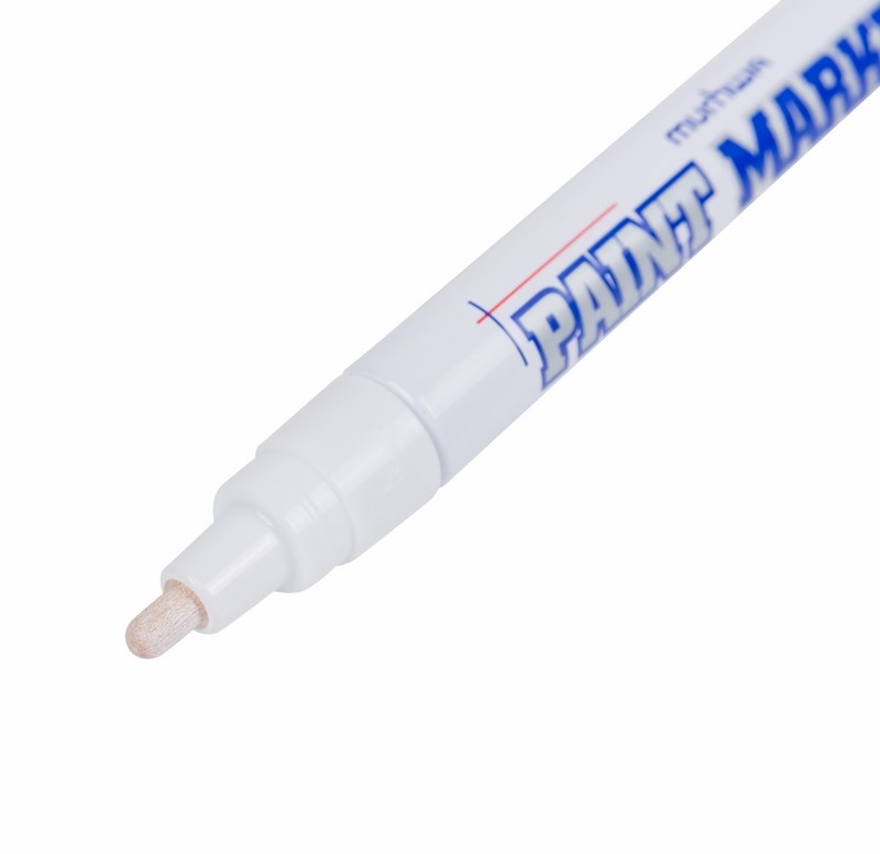 Маркер-краска MunHwa 4 мм, белая, нитрооснова REXANT 08-7605