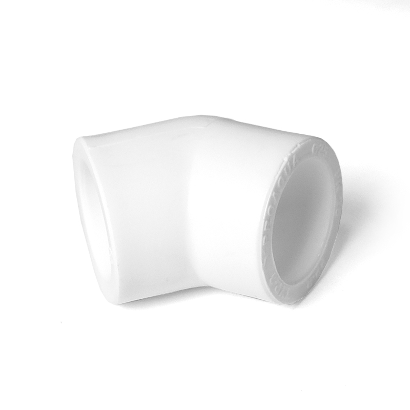 Угольник 20 45 град., полипропиленовый, белый PRO AQUA PA13508P