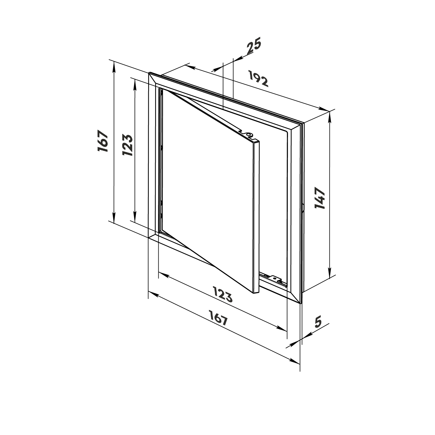 Люк-дверца ревизионный 1515 ZERNBERG 10205761 00-020576  