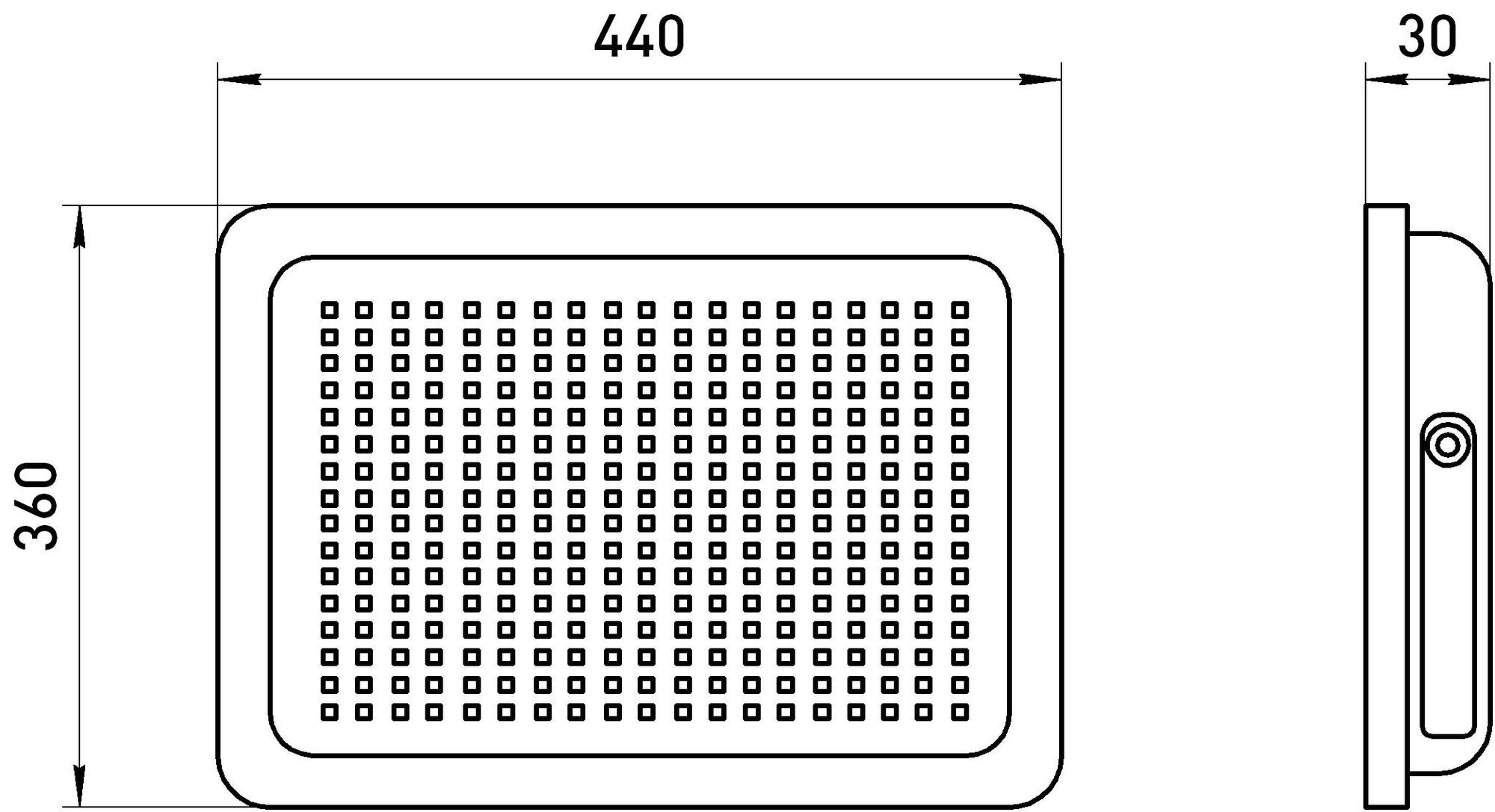 Прожектор светодиодный ДО-300 Вт 6500К 24000 Лм IP65 черный 300w холодный 200-240В LPR-023-0-65K-300 ЭРА Б0050955