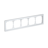 ARTGALLERY PURE 5-постовая РАМКА, ОРГАНИЧЕСКОЕ СТЕКЛО БЕЛЫЙ Systeme Electric GAL320105