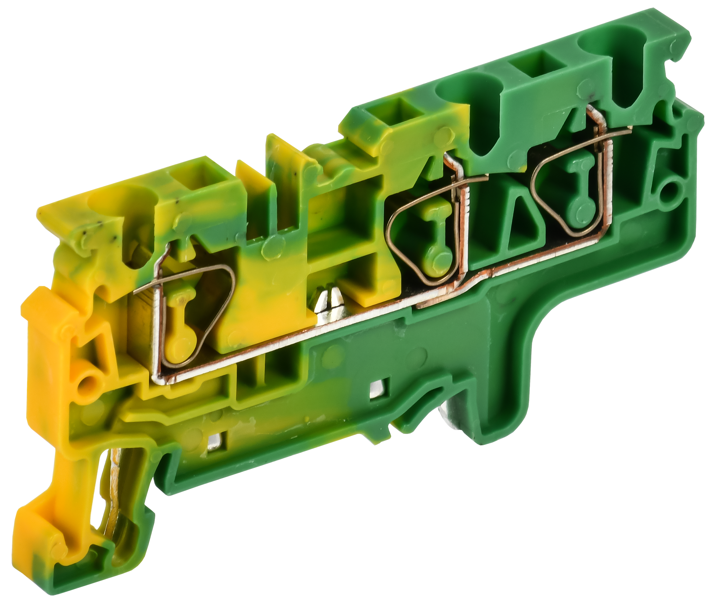ARMAFIX Клемма пружинная CX4-3 PE 4мм2 трехконтактная заземляющая IEK AF-CT41-00-3-K52-004