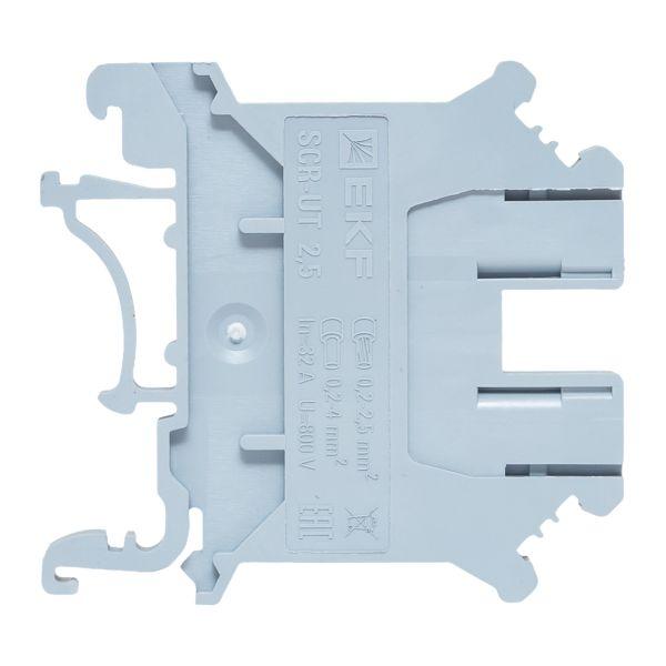 Клеммная колодка винтовая 2.5 UT серая EKF scr-ut-2,5-g