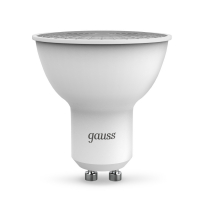 Лампа светодиодная LED 9 Вт 830 лм 6500К софит MR16 холодный GU10 AC 220В Black GAUSS 101506309