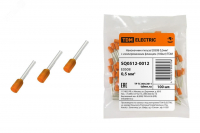Наконечник-гильза Е0508 0,5мм2 с изолированным фланцем (100шт) TDM TDM ELECTRIC SQ0512-0012