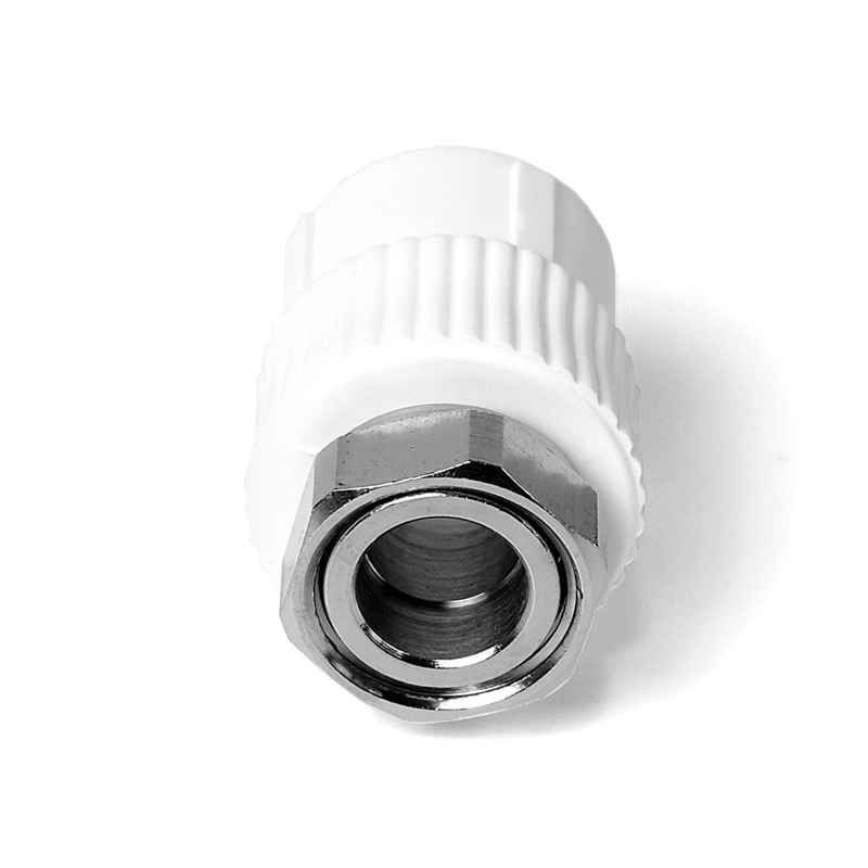 Муфта комбинированная 20x1/2' с накидной гайкой полипропиленовая PPR белый PRO AQUA PA29008