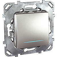 UNICAtop Переключатель одноклавишный с индикацией в рамку сх.6 Schneider Electric MGU5.203.30NZD