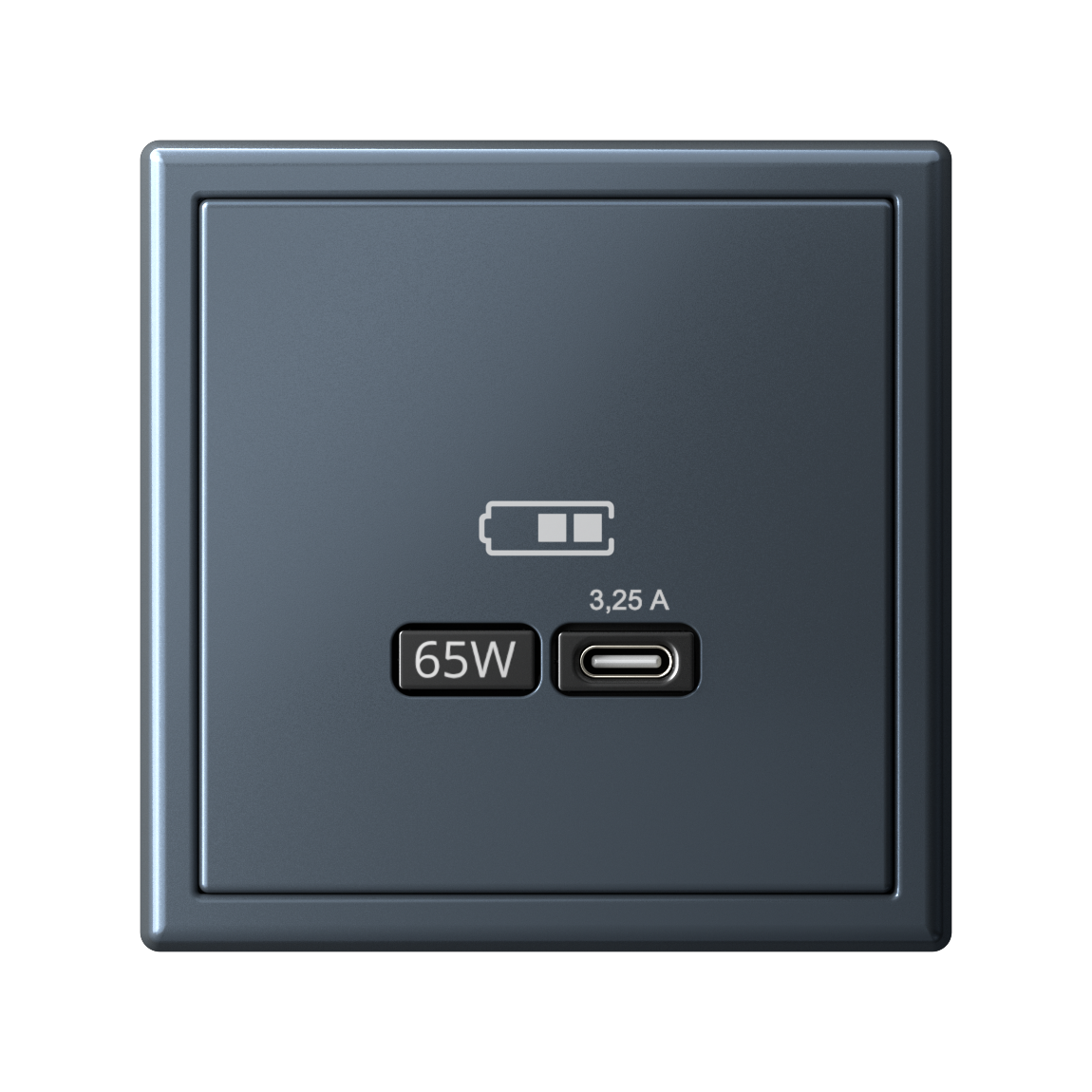 ARTGALLERY USB розетка тип-С 65Вт высокоскор.заряд. QC, PD, механизм, грифель Systeme Electric GAL000727