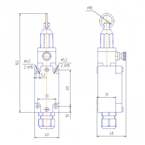 Аварийный тросовый выключатель АТВ-0304 ТЕКО 00-00041454