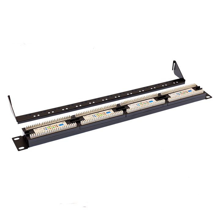 Патч-панель 19'. 24 порта RJ-45. FTP. Cat.5e. 1U SUPRLAN 10-0402